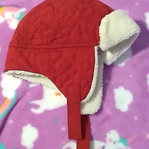Old navy red baby hat size 0-6 months